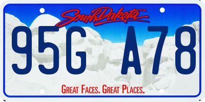 SD license plate 95GA78