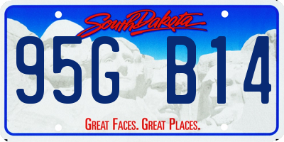 SD license plate 95GB14