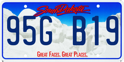 SD license plate 95GB19