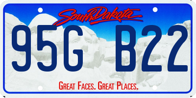 SD license plate 95GB22