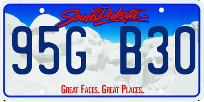 SD license plate 95GB30