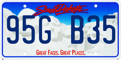 SD license plate 95GB35