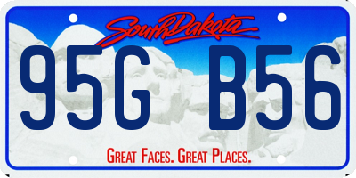 SD license plate 95GB56