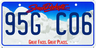 SD license plate 95GC06