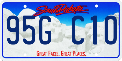 SD license plate 95GC10