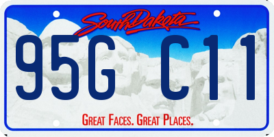 SD license plate 95GC11