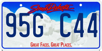 SD license plate 95GC44