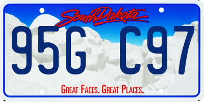 SD license plate 95GC97