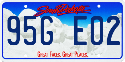 SD license plate 95GE02