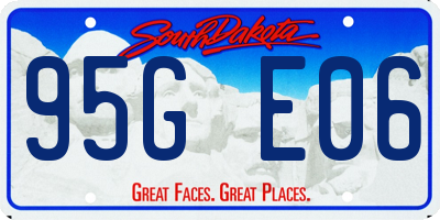 SD license plate 95GE06