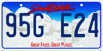 SD license plate 95GE24