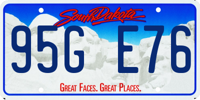 SD license plate 95GE76