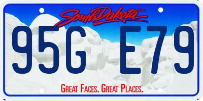 SD license plate 95GE79