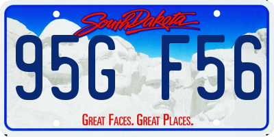 SD license plate 95GF56