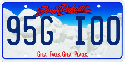 SD license plate 95GI00