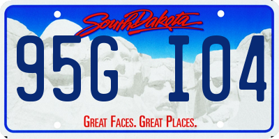 SD license plate 95GI04