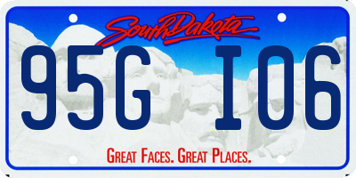 SD license plate 95GI06