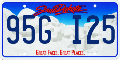 SD license plate 95GI25