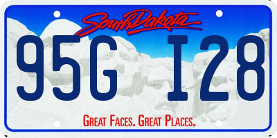 SD license plate 95GI28