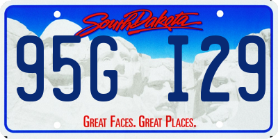 SD license plate 95GI29