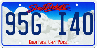 SD license plate 95GI40