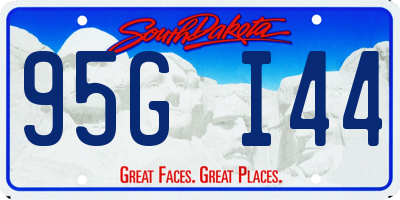 SD license plate 95GI44