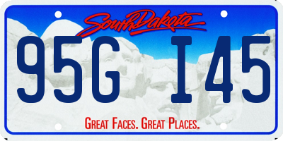 SD license plate 95GI45