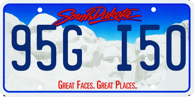 SD license plate 95GI50