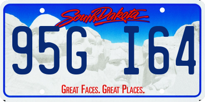 SD license plate 95GI64