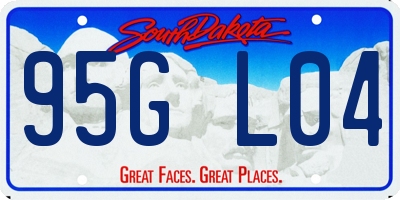 SD license plate 95GL04