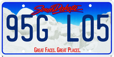 SD license plate 95GL05