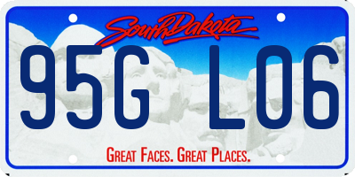 SD license plate 95GL06