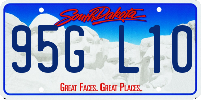 SD license plate 95GL10