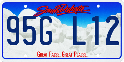 SD license plate 95GL12