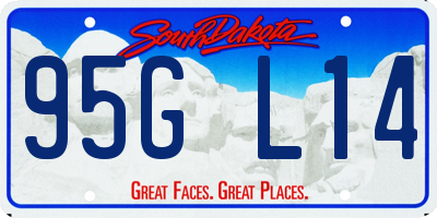 SD license plate 95GL14