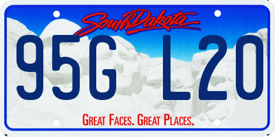 SD license plate 95GL20