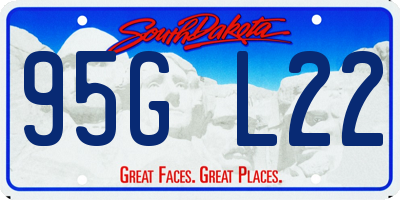 SD license plate 95GL22
