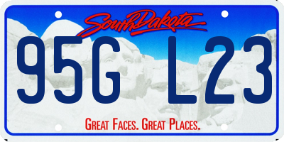 SD license plate 95GL23