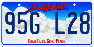 SD license plate 95GL28