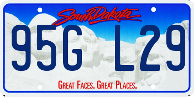 SD license plate 95GL29