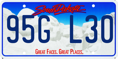 SD license plate 95GL30