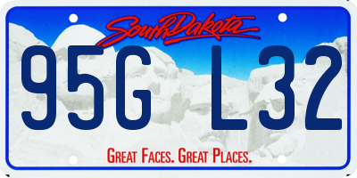SD license plate 95GL32