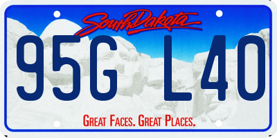 SD license plate 95GL40