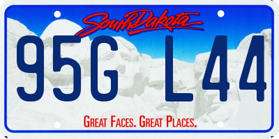 SD license plate 95GL44