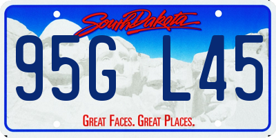 SD license plate 95GL45