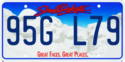 SD license plate 95GL79