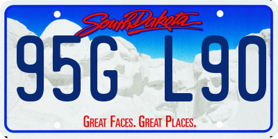 SD license plate 95GL90