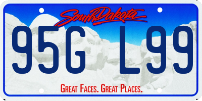 SD license plate 95GL99