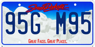 SD license plate 95GM95