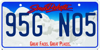 SD license plate 95GN05